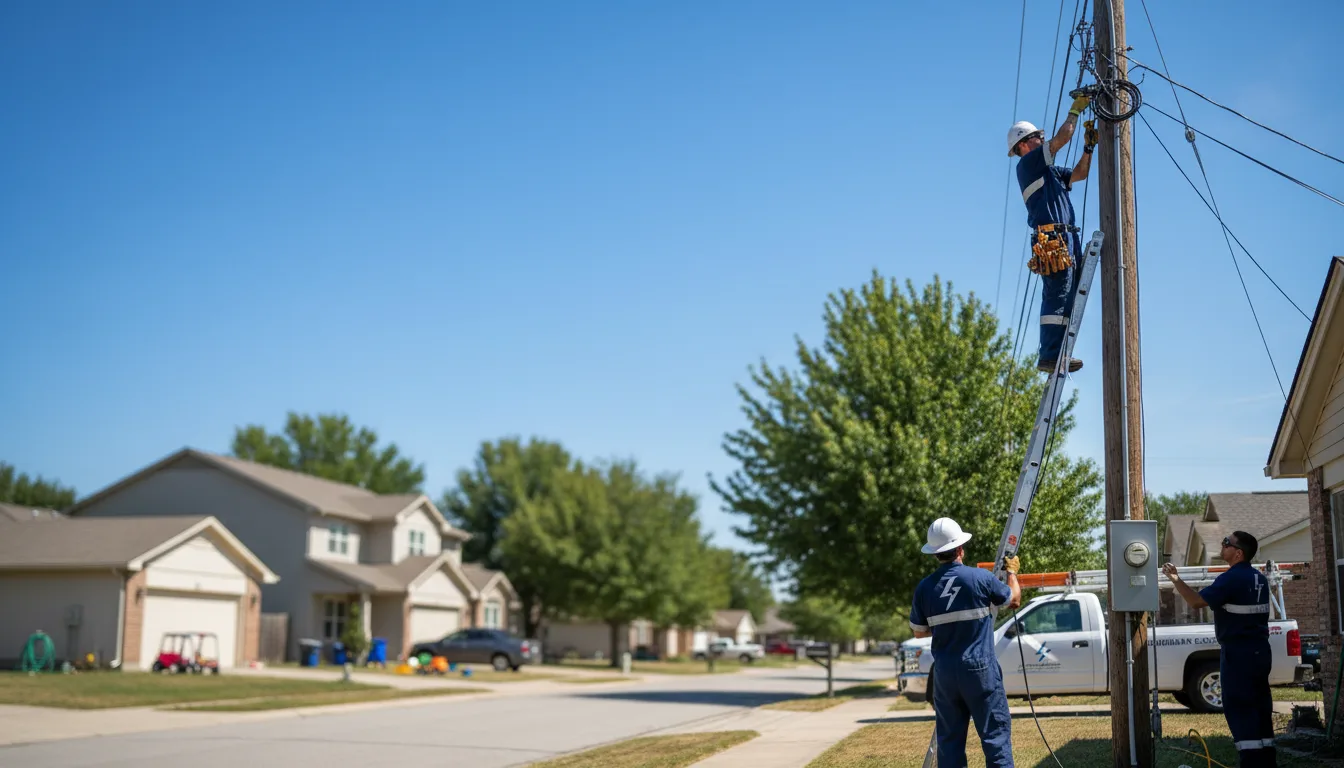 Residential electrician providing installation services in Mapleton, MN